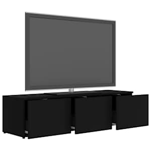 TV stolek černý 120 x 34 x 30 cm kompozitní dřevo - obrázek 7