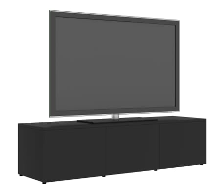 vidaXL خزانة تلفزيون لون رمادي 120&times;34&times;30 سم خشب صناعي