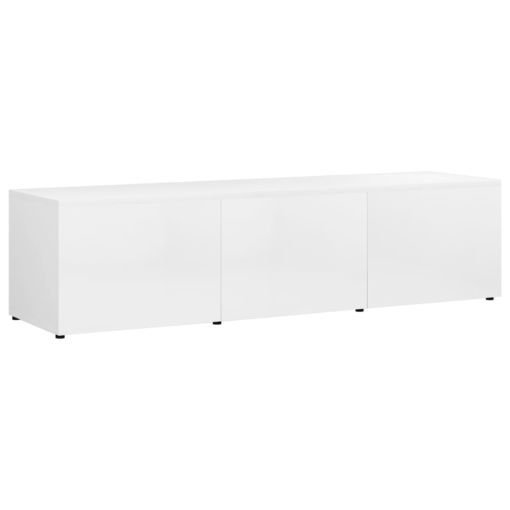 

vidaXL TV Cabinet High Gloss White 47.2"x13.4"x11.8" Chipboard