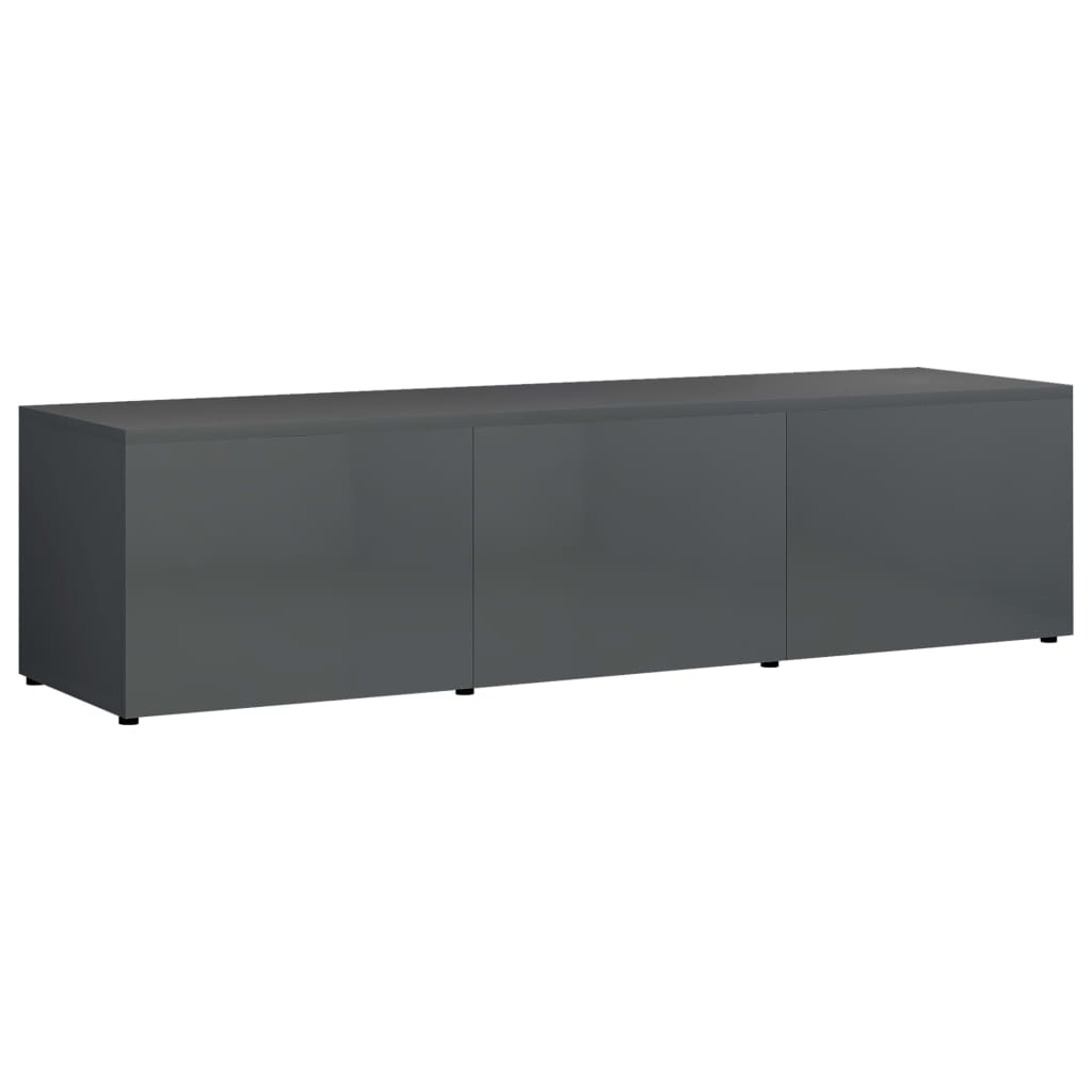 

vidaXL TV Cabinet High Gloss Gray 47.2"x13.4"x11.8" Engineered Wood