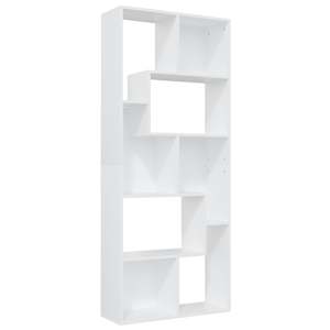 vidaXL raamaturiiul valge 67 x 24 x 161 cm puitlaastplaat