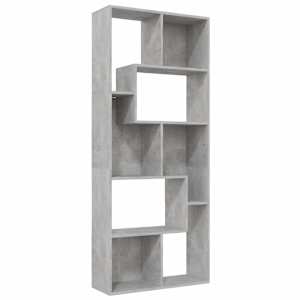 Knihovna betonově šedá 67 x 24 x 161 cm kompozitní dřevo - obrázek 2