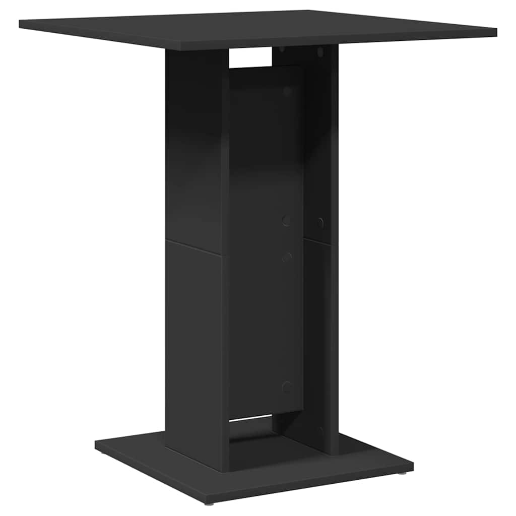 

vidaXL Bistro Table Black 23.6"x23.6"x29.5" Engineered Wood