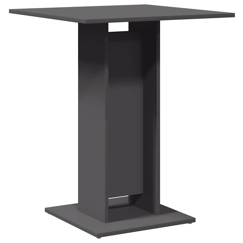 

vidaXL Bistro Table Gray 23.6"x23.6"x29.5" Engineered Wood