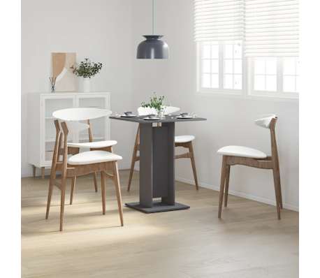 vidaXL Bistrobord gr&aring; 60x60x75 cm sponplate