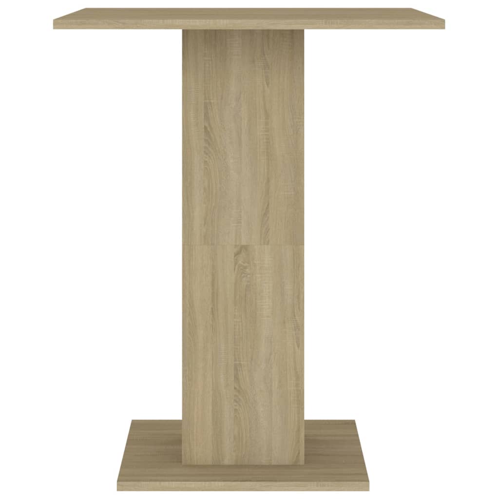bistro galds, ozolkoka krāsa, 60x60x75 cm, kokskaidu plāksne | Stepinfit.lv