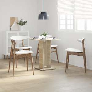 Bistro stolek dub sonoma 60 x 60 x 75 cm kompozitní dřevo - obrázek 3