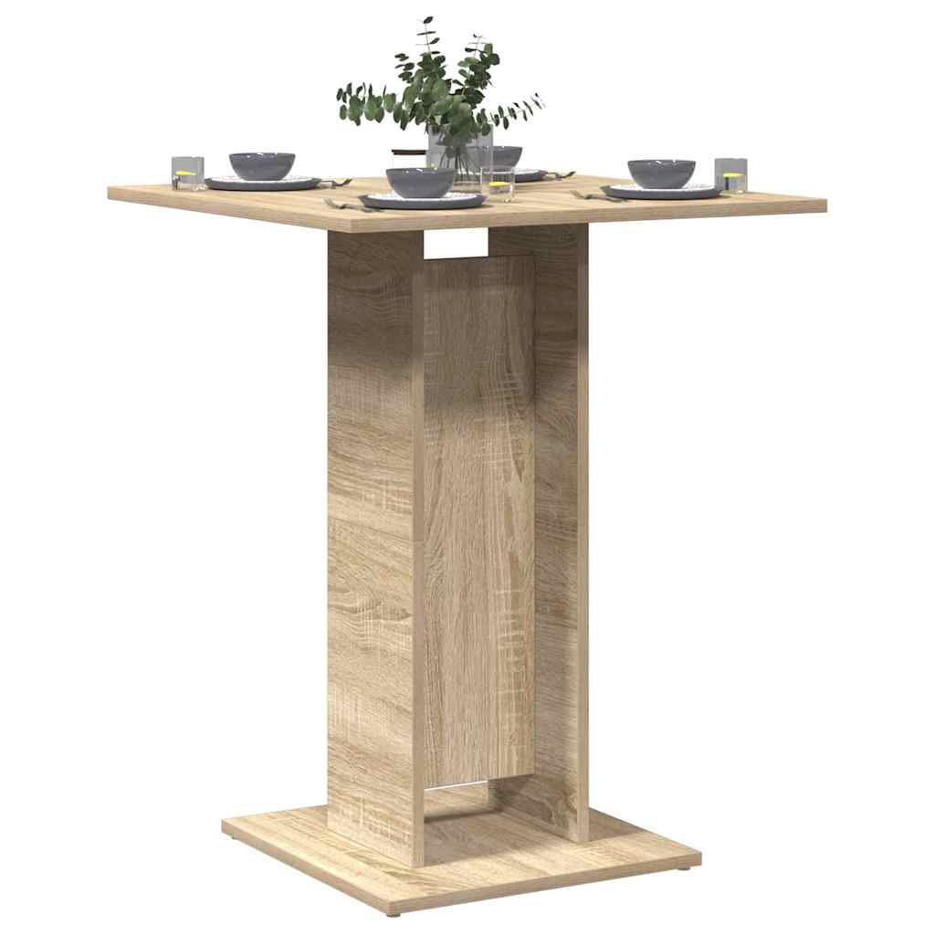 vidaXL Bistrotisch Sonoma-Eiche 60x60x75 cm Holzwerkstoff