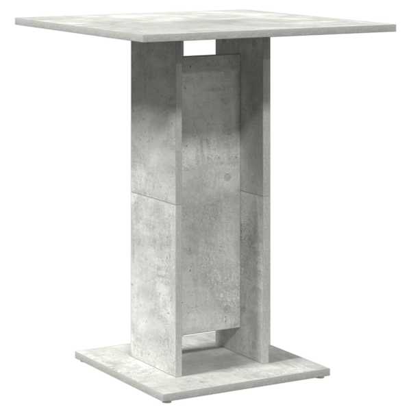 vidaXL bistroolaud, betoonhall, 60 x 60 x 75 cm puitlaastplaat