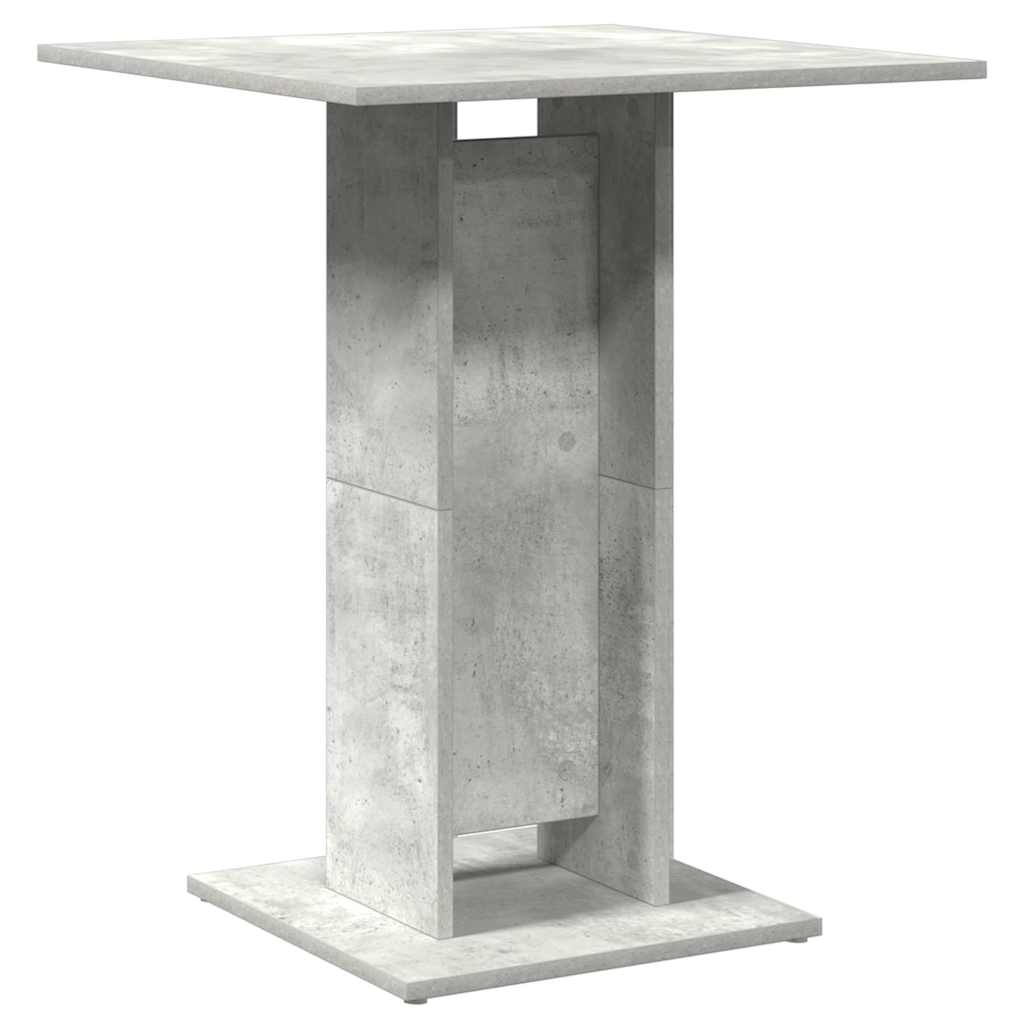 

vidaXL Bistro Table Concrete Gray 23.6"x23.6"x29.5" Chipboard