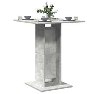 Bistro stolek betonově šedý 60 x 60 x 75 cm kompozitní dřevo - obrázek 1