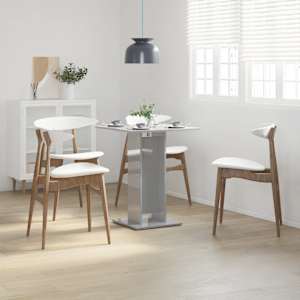 vidaXL Bistrobord h&oslash;yglans gr&aring; 60x60x75 cm sponplate