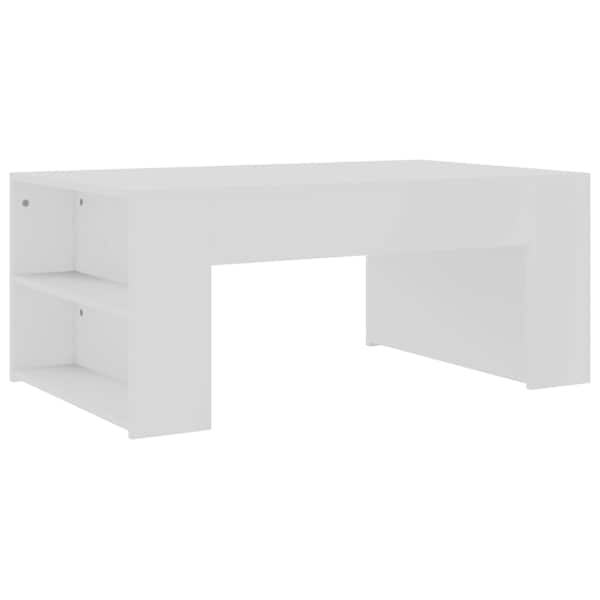 vidaXL kohvilaud, valge, 100 x 60 x 42 cm puitlaastplaat