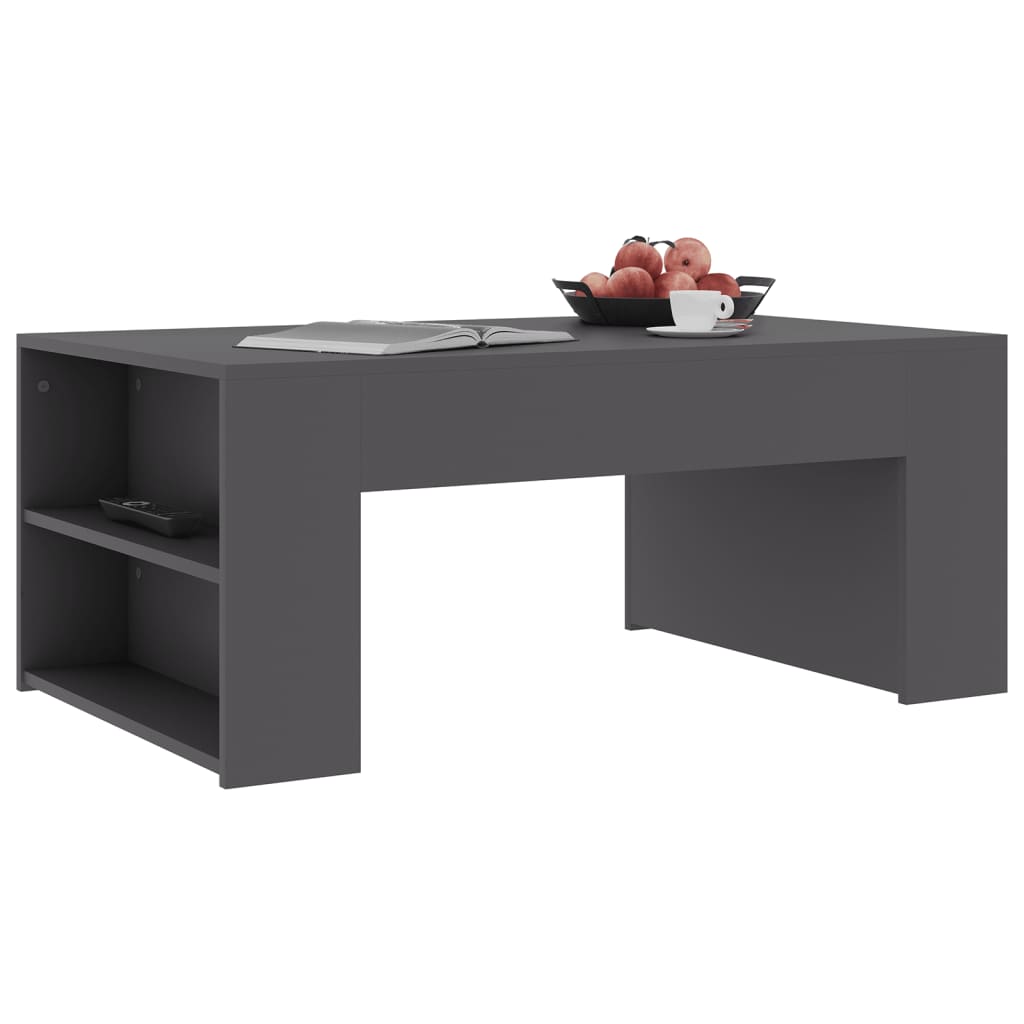 

vidaXL Salontafel 100x60x42 cm spaanplaat grijs