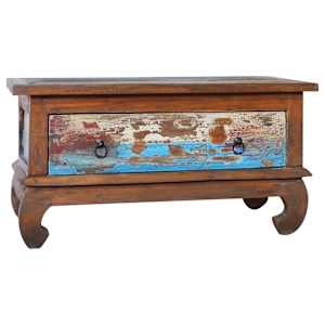 vidaXL kohvilaud 80 x 50 x 40 cm, taastatud tiikpuu