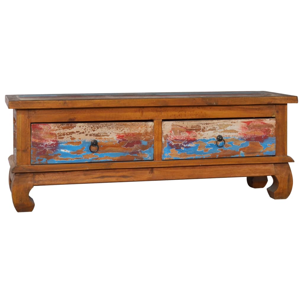TV Stand TV Unit Sideboard TV Console Media Unit Reclaimed Teak Wood vidaXL