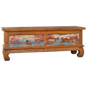 TV stolek 110 x 35 x 40 cm recyklované teakové dřevo - obrázek 14
