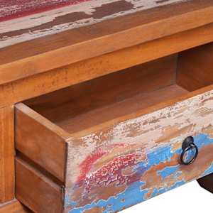 TV stolek 110 x 35 x 40 cm recyklované teakové dřevo - obrázek 7