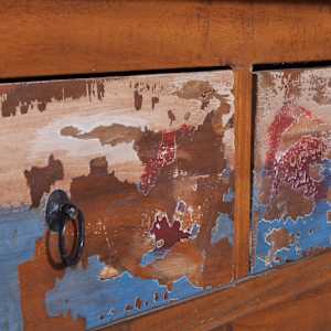 TV stolek 110 x 35 x 40 cm recyklované teakové dřevo - obrázek 9