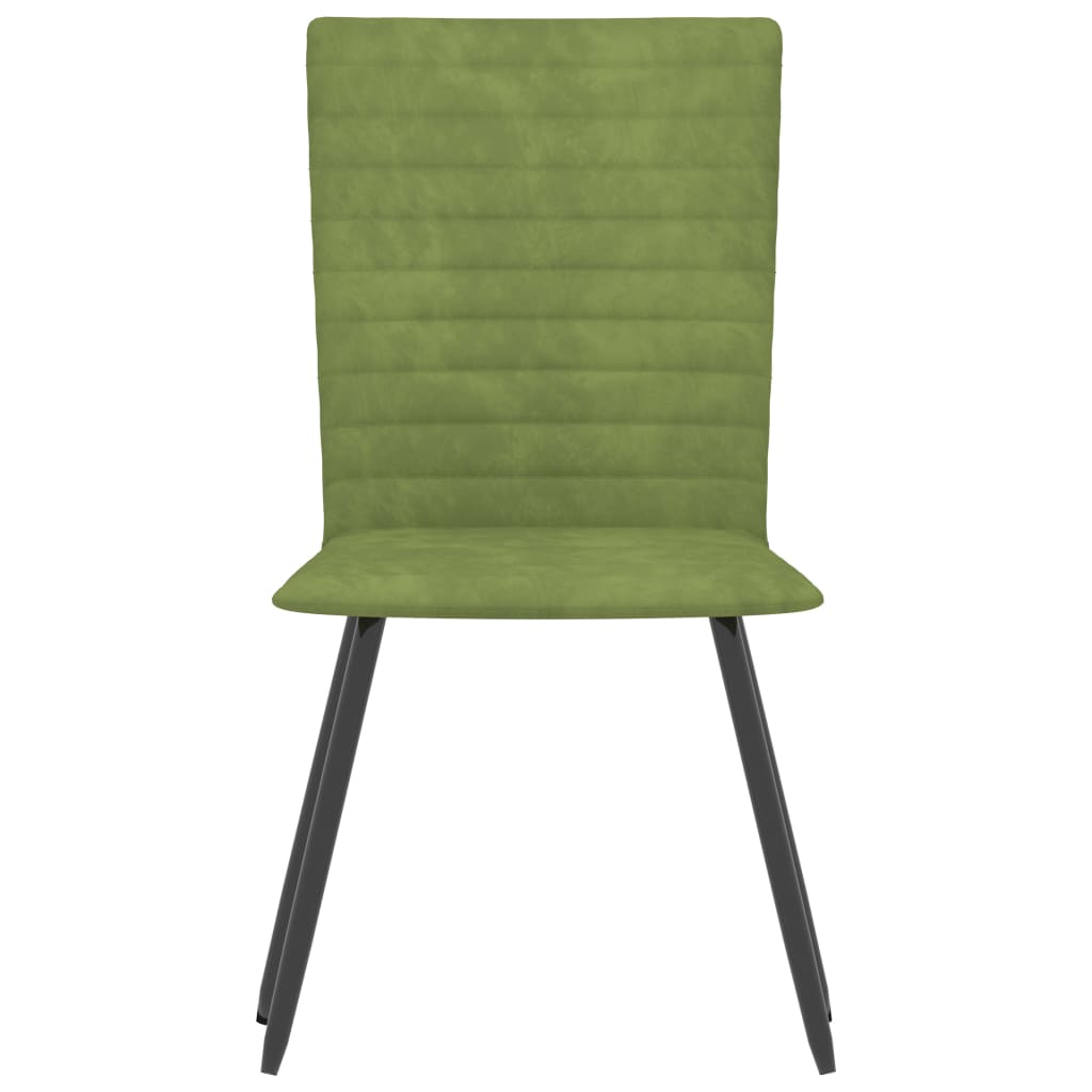 vidaXL Eetkamerstoelen 2 st fluweel groen