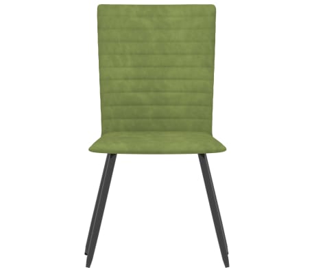 vidaXL Трапезни столове, 2 бр, зелени, кадифе