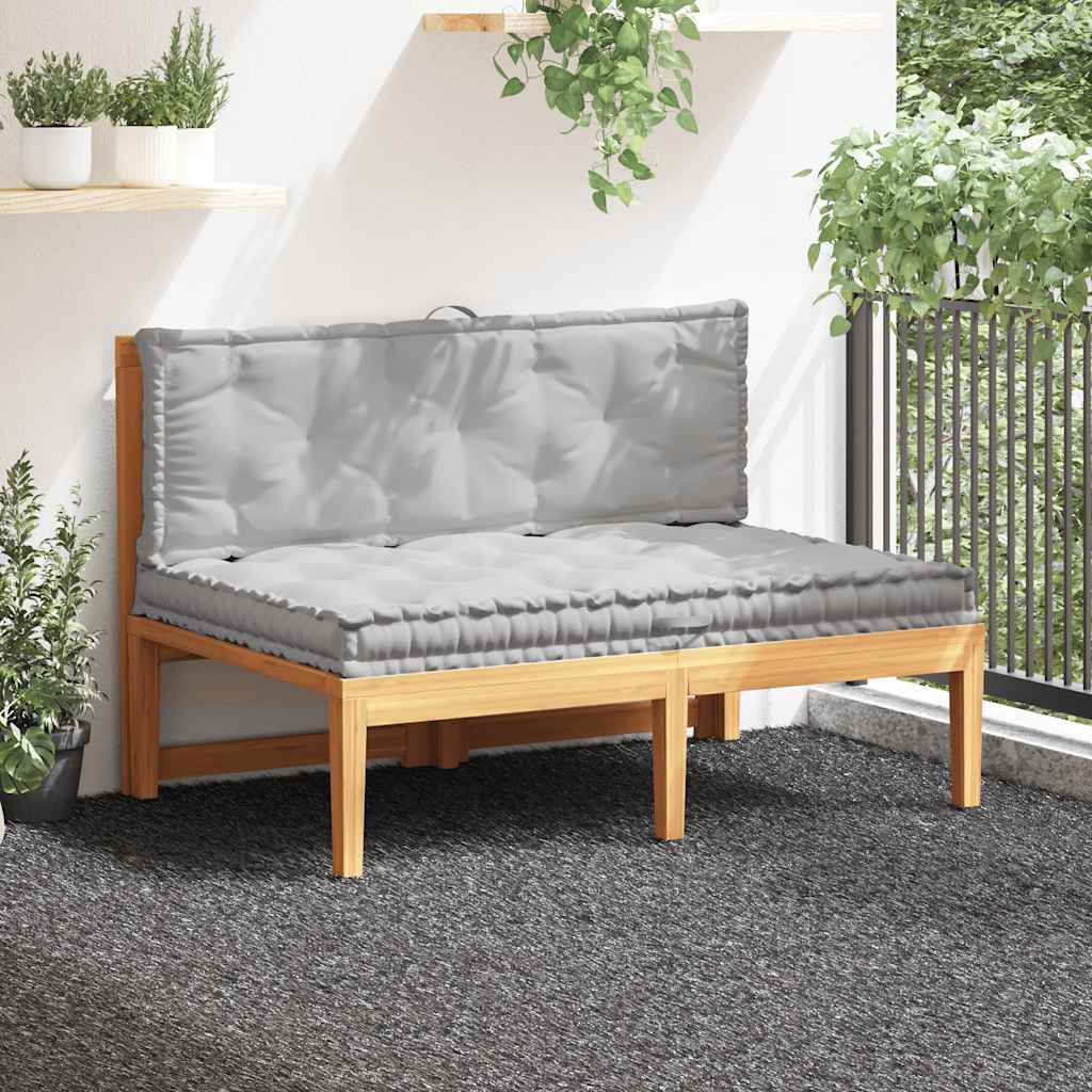 palešu dīvānu spilveni, 2 gab., pelēka kokvilna