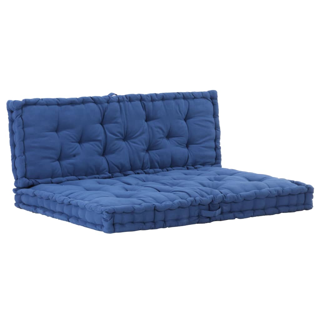 Podušky na nábytek z palet 2 ks bavlna světle modré