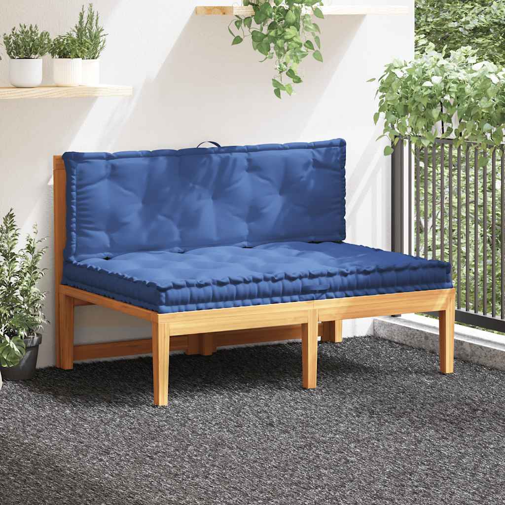 palešu dīvānu spilveni, 2 gab., zila kokvilna