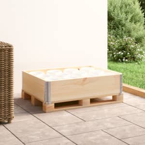 Paletový nástavec 60 x 80 cm masivní borové dřevo - obrázek 1