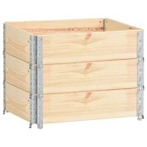vidaXL kaubaaluste &auml;&auml;red 3 tk 60 x 80 cm toekas m&auml;nnipuit