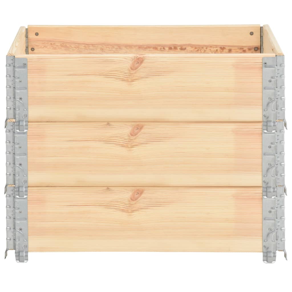 vidaXL Palletopzetranden 3 st 60x80 cm massief grenenhout afbeelding