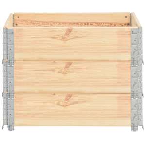 vidaXL Paletten-Aufsatzrahmen 3 Stk. 60x80 cm Kiefer Massivholz