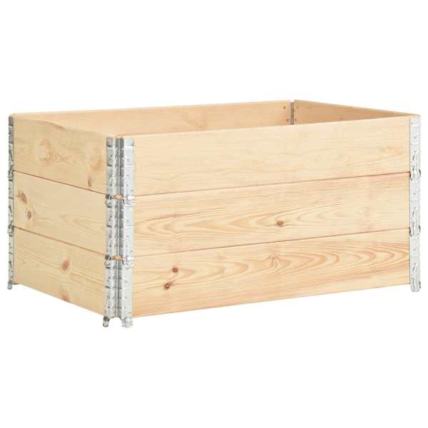 vidaXL kaubaaluste &auml;&auml;red 3 tk 80 x 120 cm toekas m&auml;nnipuit