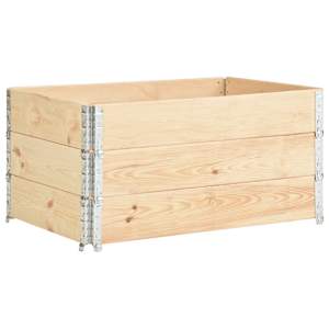 Paletové nástavce 3 ks 80 x 120 cm masivní borové dřevo - obrázek 2