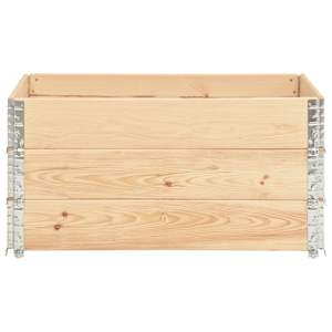 Paletové nástavce 3 ks 80 x 120 cm masivní borové dřevo - obrázek 3
