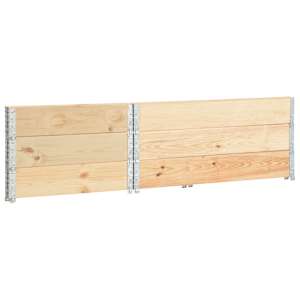 Paletové nástavce 3 ks 100 x 150 cm masivní borové dřevo - obrázek 4