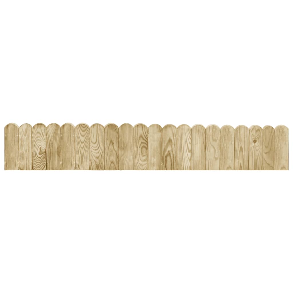 Role de bordură, 2 buc., 120 cm, lemn de pin tratat