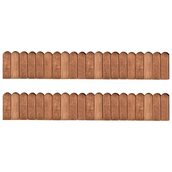 vidaXL murupiirded, 2 tk, 120 cm, immutatud m&auml;nnipuit