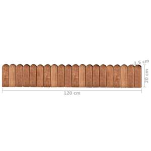 Trávníkové lemy 2 ks 120 cm impregnované borové dřevo - obrázek 6