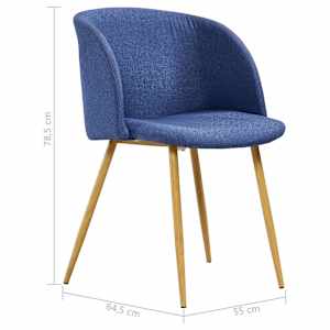 5dílný jídelní set textil modrý - obrázek 12