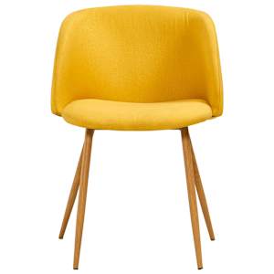 7dílný jídelní set textil žlutý - obrázek 6