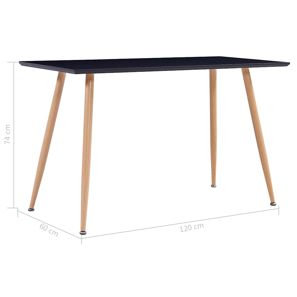 7dílný jídelní set textil modrý - obrázek 12