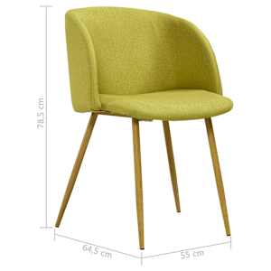 5dílný jídelní set textil zelený - obrázek 13