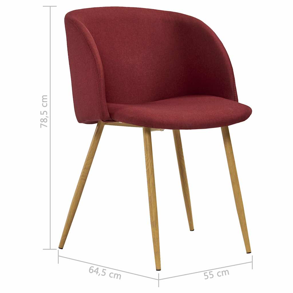 7dílný jídelní set textil vínový - obrázek 13