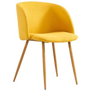3dílný jídelní set textil žlutý - obrázek 5