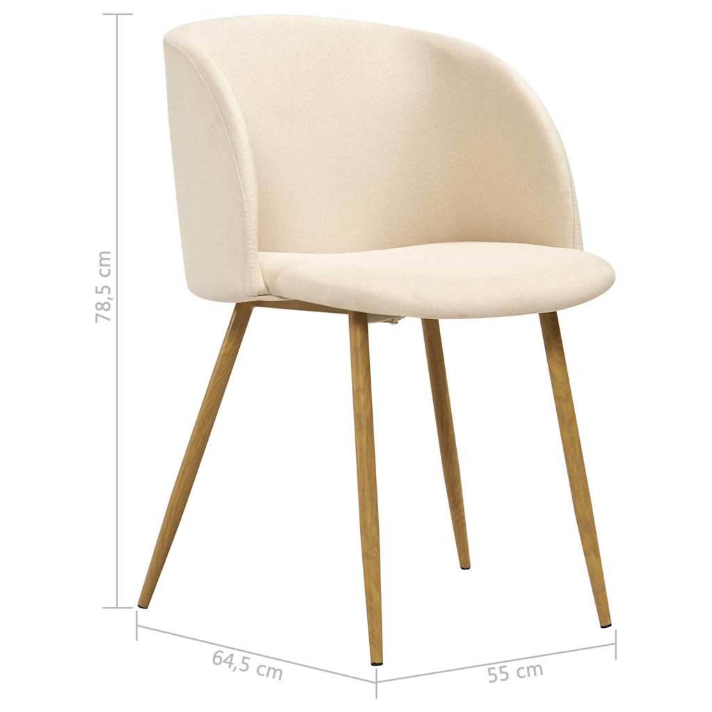 5dílný jídelní set textil krémový - obrázek 12