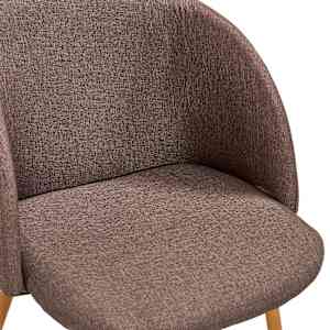 5dílný jídelní set textil hnědý - obrázek 10