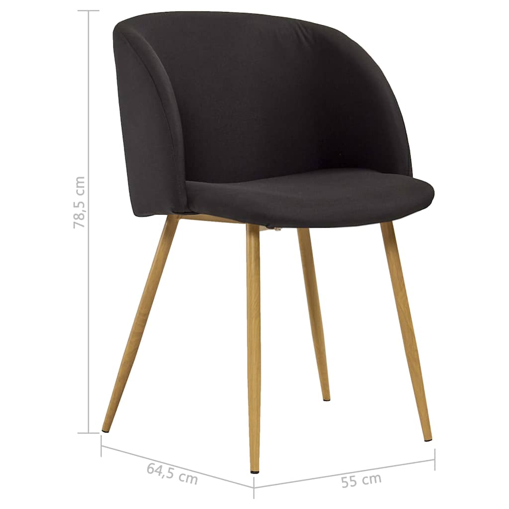 5dílný jídelní set textil černý - obrázek 13
