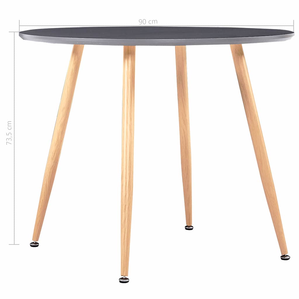 3dílný jídelní set textil hnědý - obrázek 12