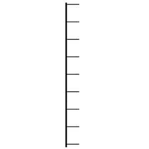 Nástěnný stojan na víno na 18 lahví 2 ks černý železo - obrázek 7